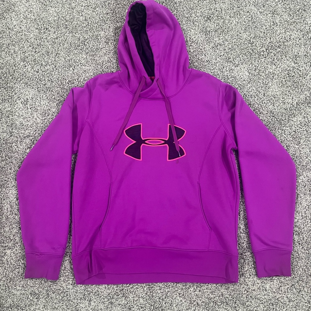 Women’s magenta Under Armour hoodie, size large